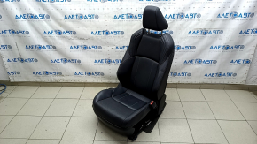 Пассажирское сидение Toyota Venza 21-24 электро, с airbag, кожа черная, подогрев, вентиляция, перфорация, XLE, Limited, примято, потертости