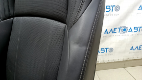 Пассажирское сидение Toyota Venza 21-24 электро, с airbag, кожа черная, подогрев, вентиляция, перфорация, XLE, Limited, примято, потертости