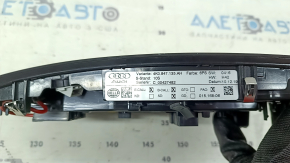 Плафон освещения передний в сборе Audi A4 B9 20-25 черный, под люк, царапины