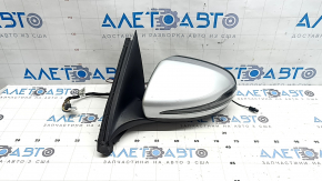 Ansamblu oglindă retrovizoare stânga pentru Mercedes GLC 16-22 10+8+2+2, semnalizare, antiorbire automată, încălzită, iluminare din spate, BSM, argintiu, zgârieturi, lovituri