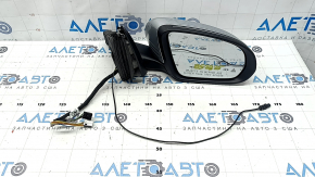 Ansamblu oglindă retrovizoare dreapta pentru Mercedes GLC 16-22 8+8+2, semnalizare, încălzită, iluminare spate, BSM, argintiu, zgârieturi