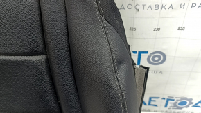 Подушка пассажирского сиденья Mercedes GLC 16-22 кожа черная серая строчка, перфорация, с подогревом, помята
