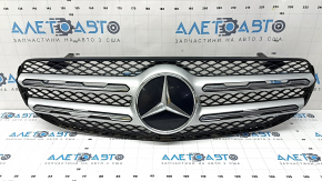Решетка радиатора grill в сборе Mercedes GLC 300 20-22 без камеры, с эмблемой, песок
