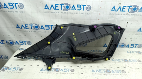 Ornamente montant dreapta spate pentru Toyota Venza 21-24, negre, zgârieturi