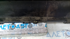 Бампер задний голый Audi A4 B9 20-25 без парктроников, графит LZ7S, без заглушки, песок, сколы, царапины, примят, сломаны крепления