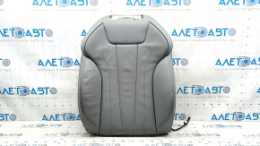 Tapițerie scaun pasager Audi A4 B9 20-25, piele gri