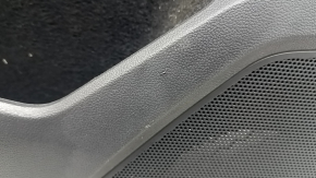 Panou ușă spate stânga negru pentru VW Tiguan 18-20, cotieră din piele, inserție din piele gri, cu mâner, zgârieturi