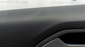 Panou ușă spate stânga negru pentru VW Tiguan 18-20, cotieră din piele, inserție din piele gri, cu mâner, zgârieturi