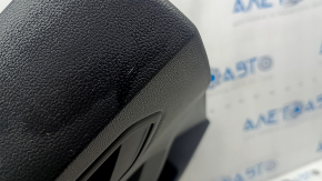Panou ușă spate stânga negru pentru VW Tiguan 18-20, cotieră din piele, inserție din piele gri, cu mâner, zgârieturi