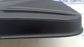 Panou ușă spate stânga negru pentru VW Tiguan 18-20, cotieră din piele, inserție din piele gri, cu mâner, zgârieturi