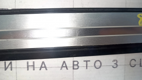 Ornamente prag exterior față dreapta Audi A4 B9 17-25 S-Line cu iluminare din spate, zgârieturi, cablu de iluminare din spate rupt