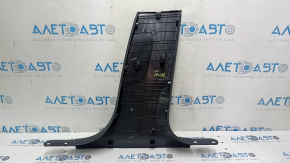 Накладка центральной стойки нижняя левая Audi A4 B9 17-25 серая, царапины