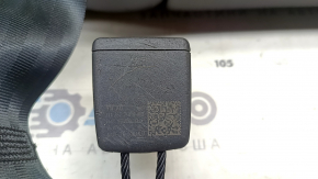 Спинка заднего ряда сидений правая Volkswagen ID.4 21-22 кожа темно-серая, с перфорацией, с ремнем и подлокотником, царапины на коже сзади сидения, затерта защелка