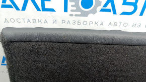 Спинка заднего ряда сидений правая Volkswagen ID.4 21-22 кожа темно-серая, с перфорацией, с ремнем и подлокотником, царапины на коже сзади сидения, затерта защелка