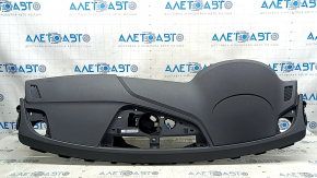 Торпедо передняя панель с AIRBAG Audi A4 B9 17-20 темно-серая с серым