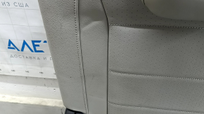Задний ряд сидений 3 ряд VW Tiguan 18-21 кожа серая, перфорация, под химчистку, замят