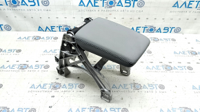 Подлокотник центральной консоли Audi A4 B9 20-25 кожа серая с кронштейном