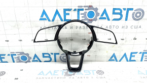 Накладка руля Audi A4 B9 20-25 черный глянец