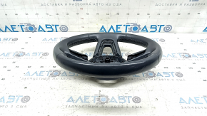Руль голый Audi A4 B9 20-25 кожа, серый, царапины, без кнопок, без подрулевых лепестков, без накладки