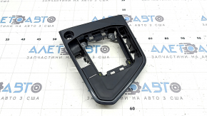 Накладка шифтера КПП VW Tiguan 18-24 под кнопку Start-Stop, графит, царапины