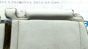 Подушка заднего ряда сидений 2 ряд левая VW Tiguan 18-21 кожа серая, перфорация, замята, под химчистку