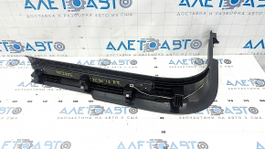 Prag interior ușă dreapta față negru Volvo XC90 16-23 cu inserție cromată iluminată, zgârieturi