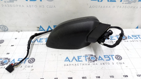 Зеркало боковое правое в сборе Audi A4 B9 20-25 13 пинов, графит, поворотник, подогрев, автозатемнение, память, BSM, царапины