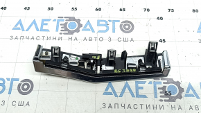 Накладка передней панели левая Volvo XC90 16-23 под дерево, глянец, с подсветкой, царапины