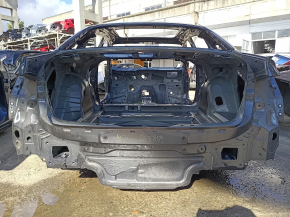 Задняя панель Audi A4 B9 17-20 2 части, на кузове, графит