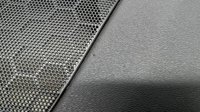Panou decorativ ușă spate stânga Volvo XC90 16-23 piele neagră, inserție din lemn, fără perdea, zgârieturi, rupturi