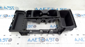 Накладка центральной консоли подстаканники Ford Escape MK3 17-19 черная, царапины