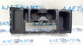 Накладка центральной консоли подстаканники Ford Escape MK3 17-19 черная, царапины