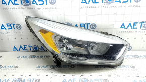 Фара передняя правая Ford Escape MK3 17-19 рест галоген, светлая, песок, надломано крепление
