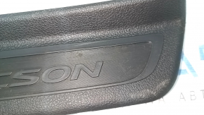 Prag exterior stânga spate pentru Hyundai Tucson 16-21, negru, zgârieturi