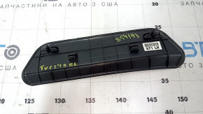 Prag exterior stânga spate pentru Hyundai Tucson 16-21, negru, zgârieturi