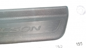 Prag exterior spate dreapta pentru Hyundai Tucson 16-21, negru, zgârieturi