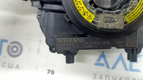 Подрулевые переключатели гитара в сборе Volvo XC90 16-26 без подогрева руля, потерт, трещина в креплении, сломано крепление