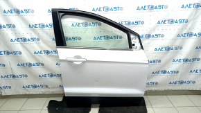 Дверь в сборе передняя правая Ford Escape MK3 13-19 белый YZ, стекло триплекс, тычки, вмятина