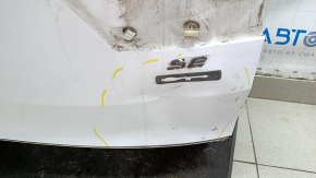 Дверь багажника голая со стеклом Ford Escape MK3 17-19 рест белый YZ, без накладок на стекле, царапины на стекле, вмятина, тычки, после ремонта, крашена 1.2