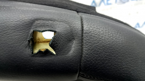 Tapițerie spătar scaun șofer Volvo XC90 16-25, piele neagră, încălzită, curățabilă chimic, cutată