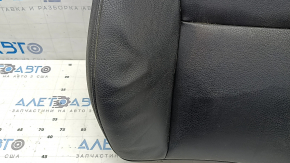 Tapițerie spătar scaun șofer Volvo XC90 16-25, piele neagră, încălzită, curățabilă chimic, cutată