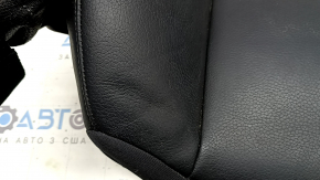 Tapițerie spătar scaun șofer Volvo XC90 16-25, piele neagră, încălzită, curățabilă chimic, cutată