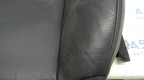 Tapițerie spătar scaun șofer Volvo XC90 16-25, piele neagră, încălzită, curățabilă chimic, cutată