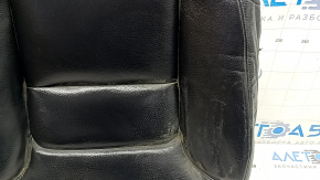 Tapițerie scaun șofer Volvo XC90 16-25, piele neagră, încălzită, curățabil chimic, zgârieturi, îndoită