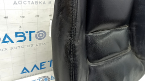 Tapițerie scaun șofer Volvo XC90 16-25, piele neagră, încălzită, curățabil chimic, zgârieturi, îndoită