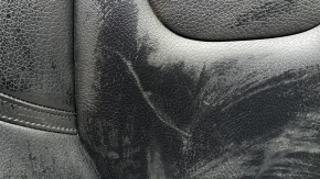 Tapițerie spătar scaun pasager Volvo XC90 16-25, piele neagră, încălzită, zgârieturi, necesită curățare, îndoită