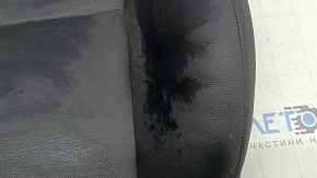 Tapițerie spătar scaun pasager Volvo XC90 16-25, piele neagră, încălzită, zgârieturi, necesită curățare, îndoită