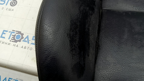 Tapițerie spătar scaun pasager Volvo XC90 16-25, piele neagră, încălzită, zgârieturi, necesită curățare, îndoită