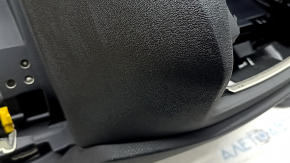 Торпедо передняя панель с AIRBAG Volvo XC90 17-25 тип 1, черная, с простой проекцией, царапины