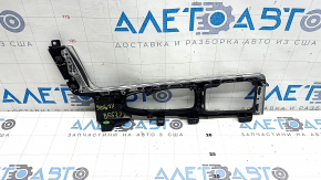 Накладка центральной консоли верхняя Volvo XC90 16-22 T5, T6, черный глянец, хром, царапины, полез хром, надломаны крепления